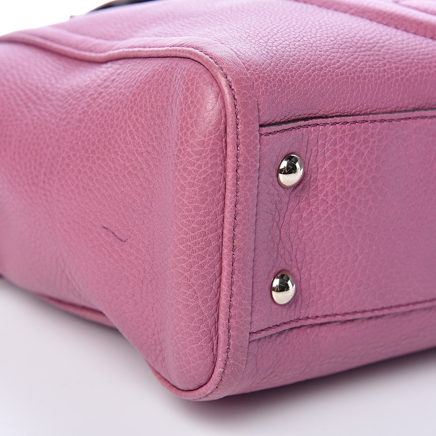 Gucci Pebbled Calfskin Small Soho Top Handle Bag Fresia Rose 8 of 11