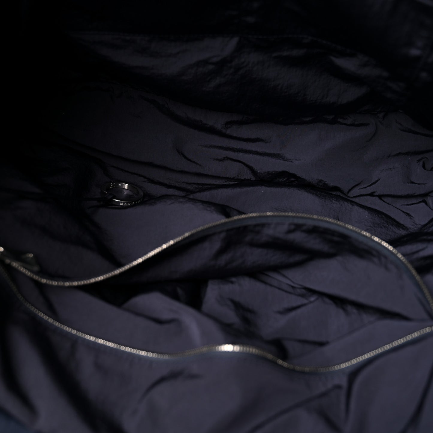 Nylon Intrecciato Padded Tech Maxi Large Arco Tote Navy Blue