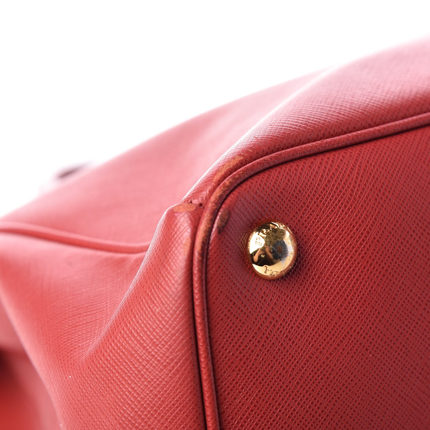 Saffiano Medium Galleria Double Zip Tote Fuoco