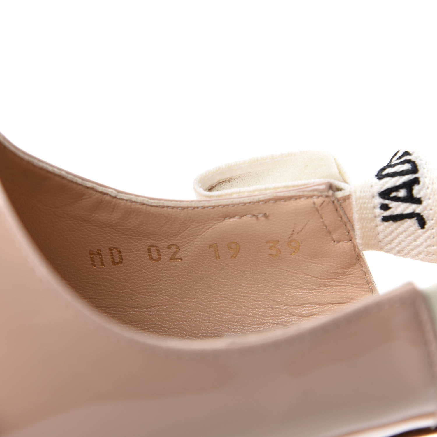 Christian Dior Patent Ribbon J'Adior Slingback 100mm Pumps 39 Nude 10 of 10