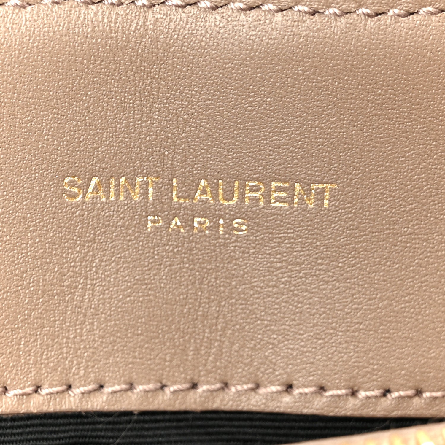 Saint Laurent Suede Y Quilted Monogram Medium Loulou Chain Satchel Taupe 6 of 11