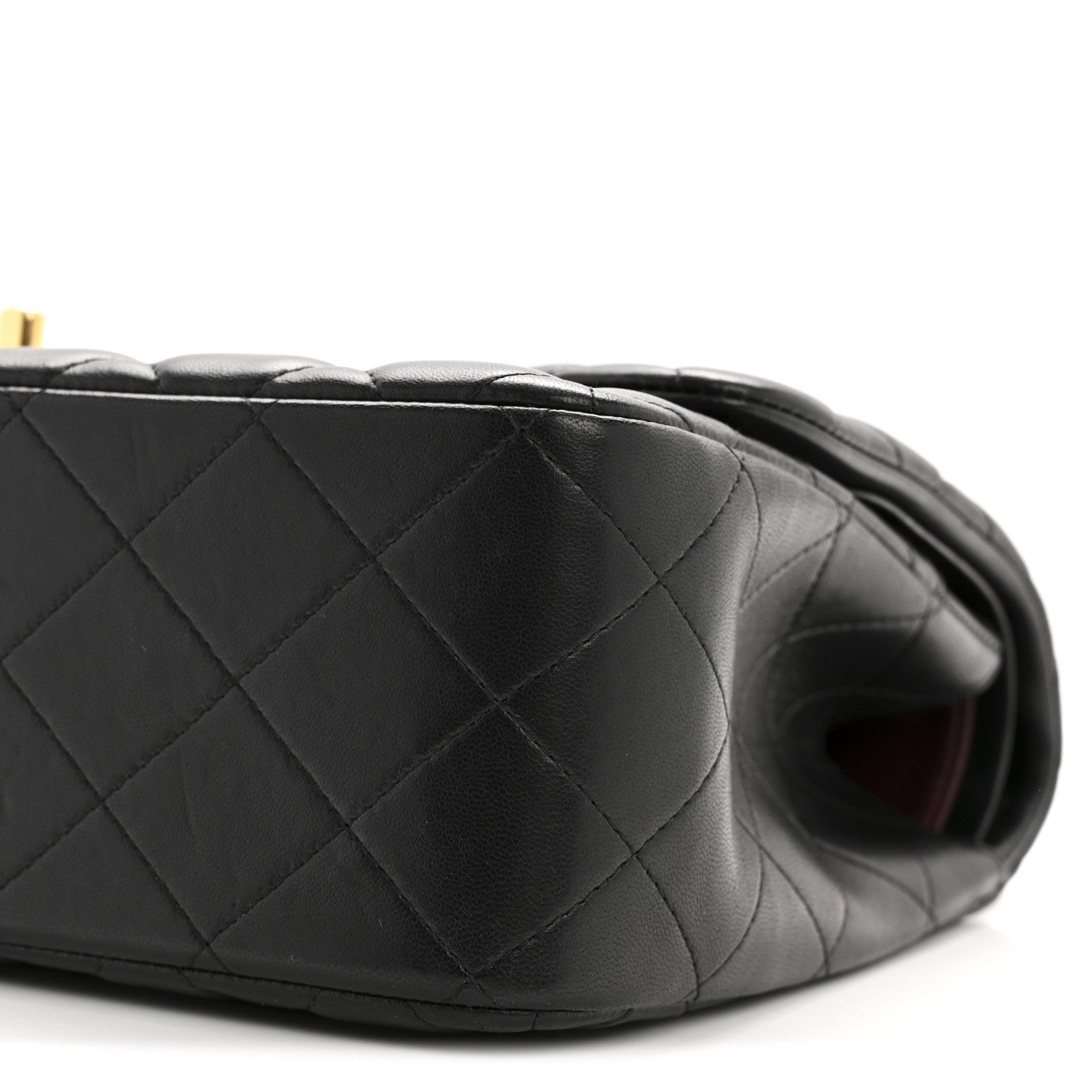Chanel Lambskin Quilted Jumbo Double Flap Black 10 of 13