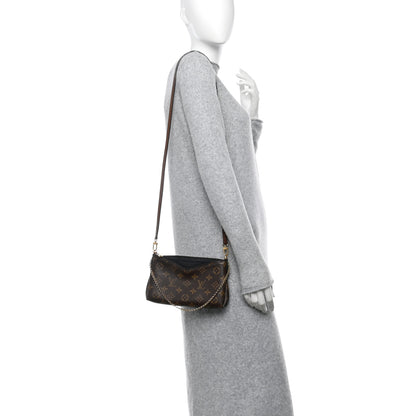 Louis Vuitton Monogram Pallas Clutch Black 2 of 10
