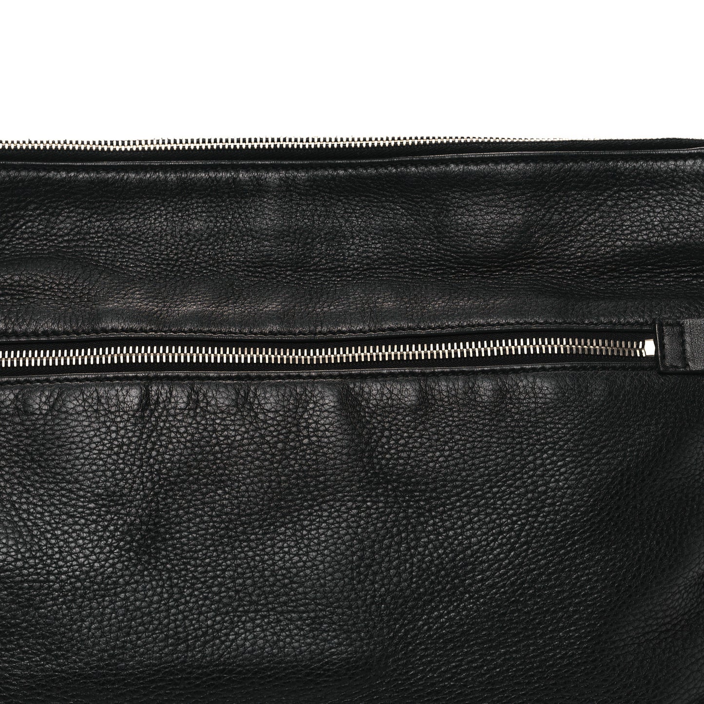 Deerskin Interlocking G Braided Messenger Bag Black