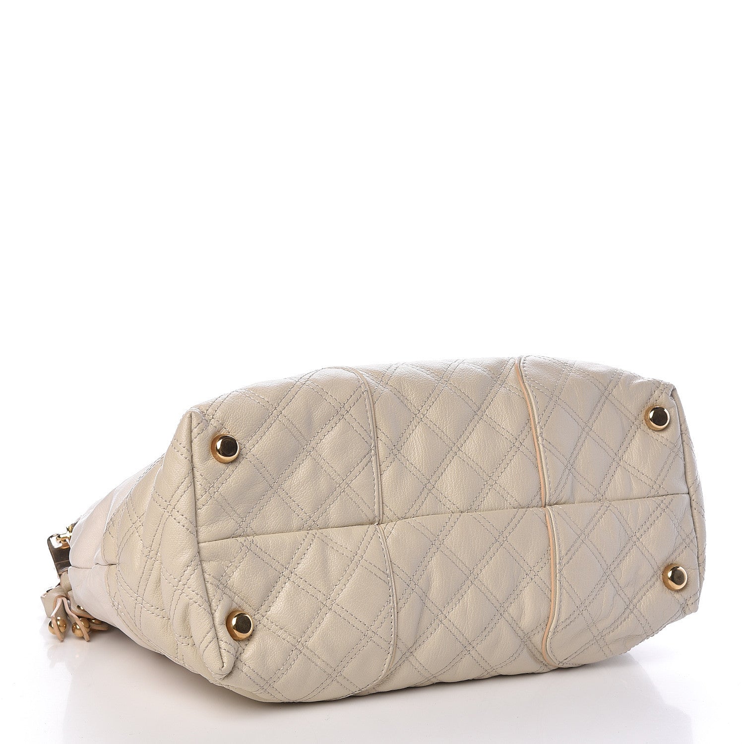 Marc Jacobs Calfskin Mix Quilted Shoulder Bag Ivory 4 of 11
