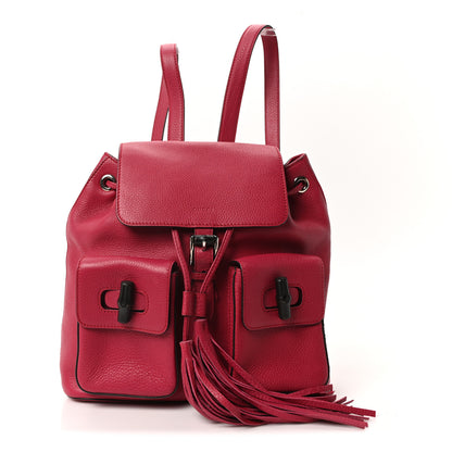 Gucci Cellarius Calfskin Medium Bamboo Backpack Petunia 1 of 10