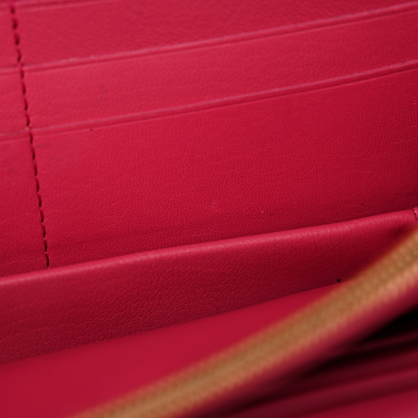 Veau Cachemire Dauphine Wallet Cobalt Fuchsia