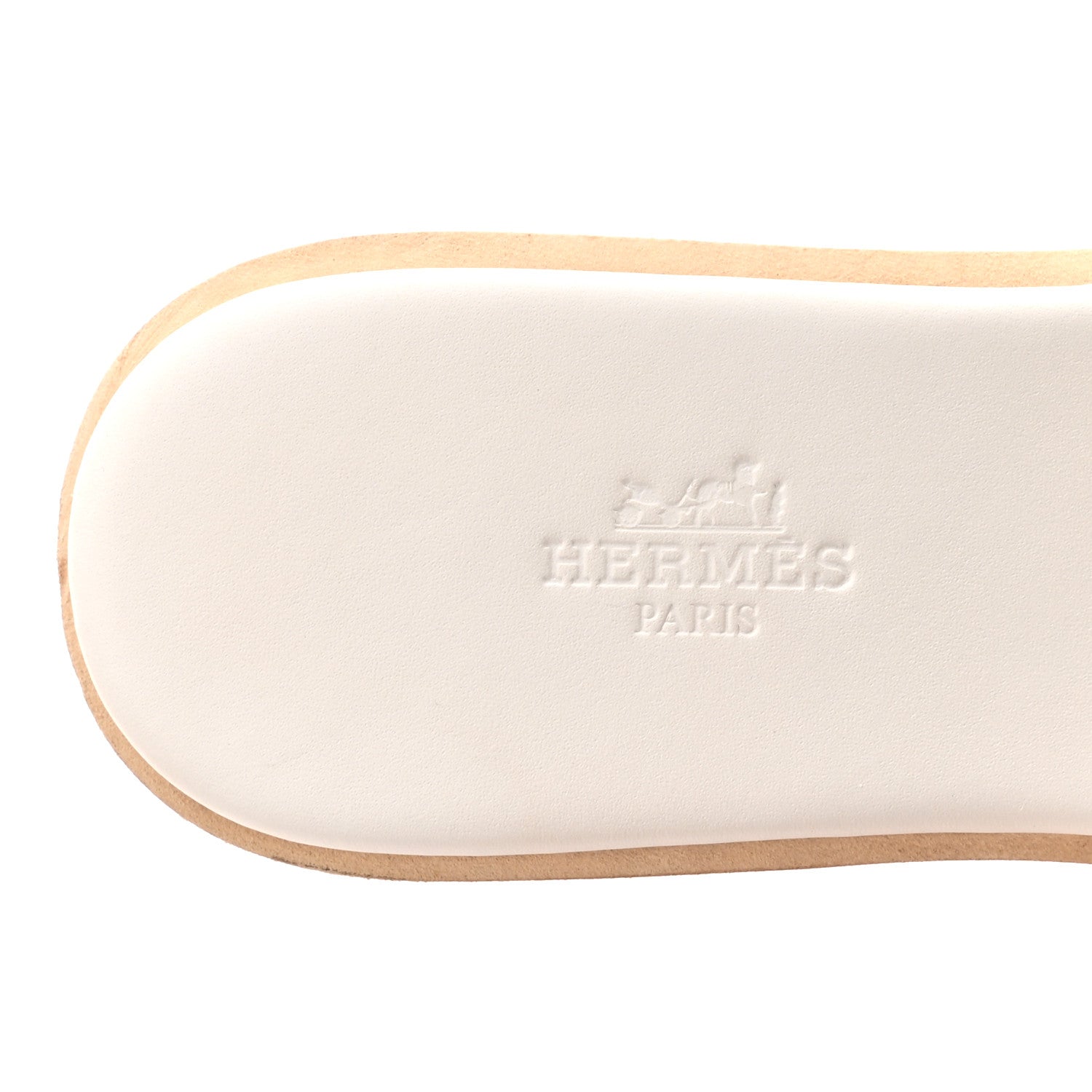 Hermes Calfskin Cork Eze 30 Sandals 37 White 8 of 10