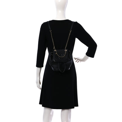 Chanel Lambskin CC Mania Backpack Black 2 of 9