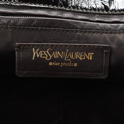 Saint Laurent Patent Tribute Tote Black 6 of 9