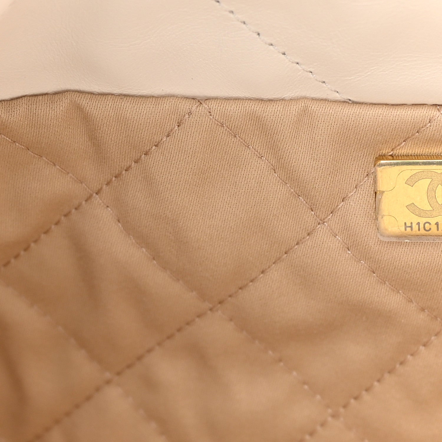 Chanel Shiny Calfskin Quilted Small Chanel 22 White 8 of 13