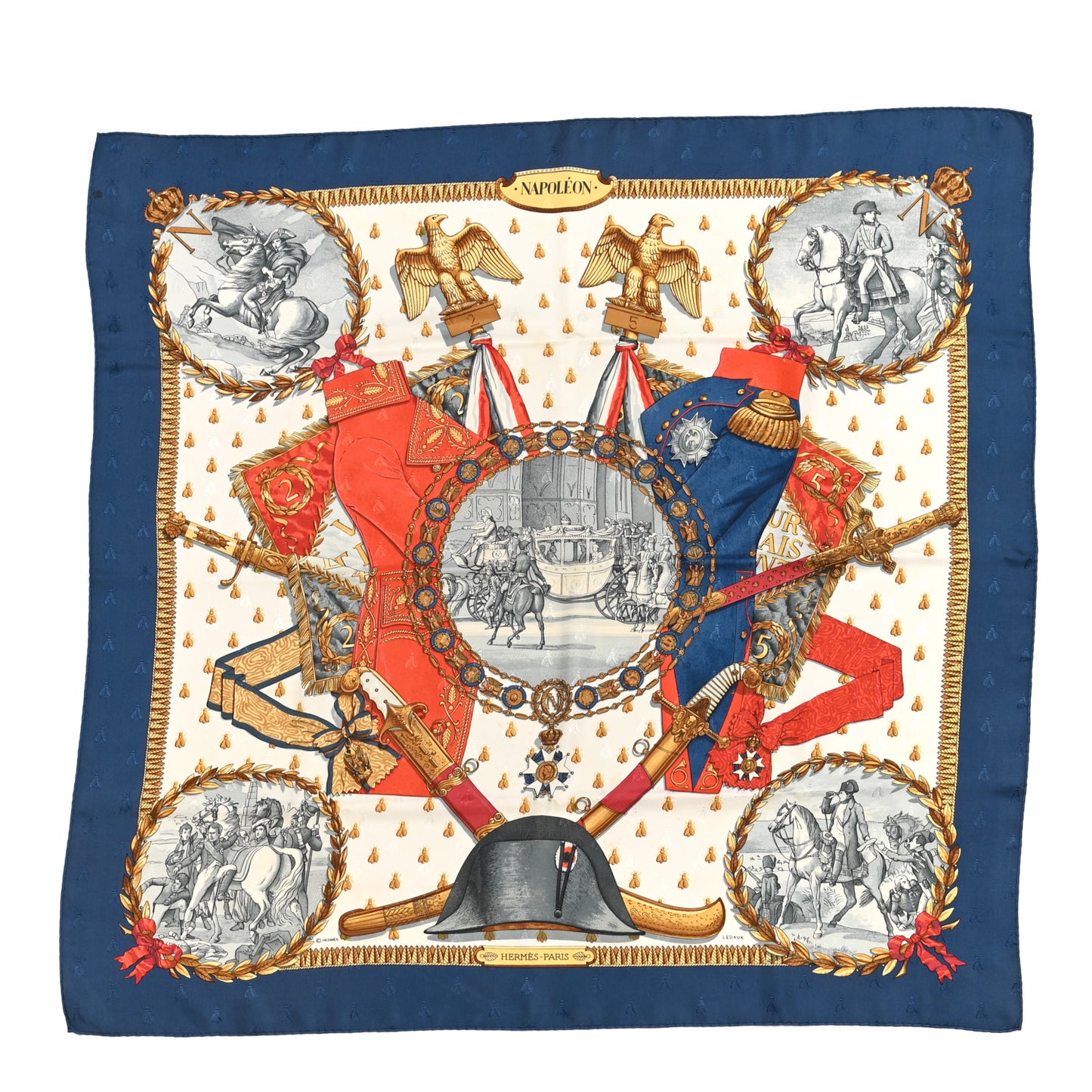 Silk Napoleon Scarf 90