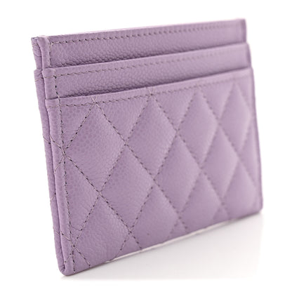 Chanel Caviar Quilted Boy Card Holder Light Purple 3 of 8