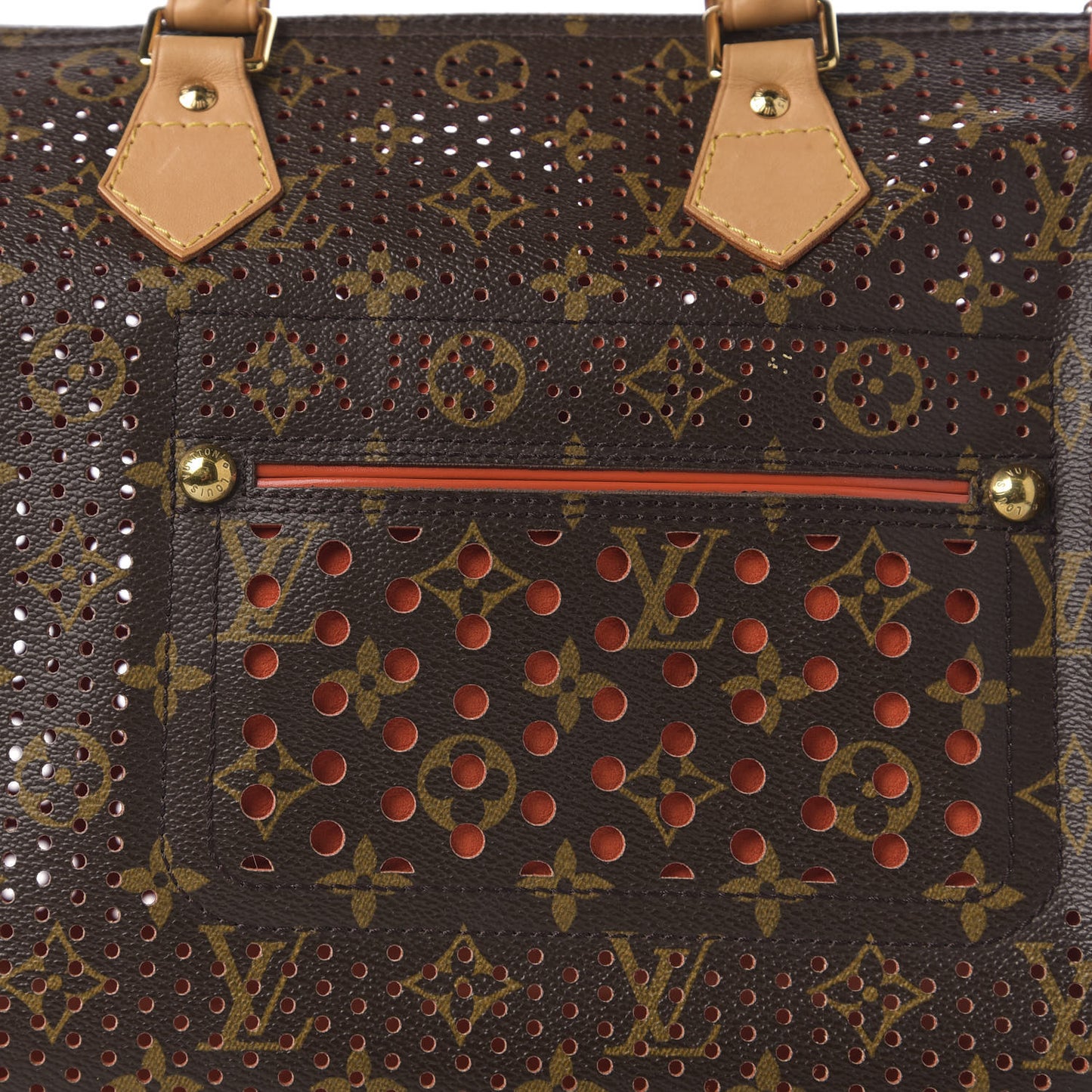 Monogram Perforated Speedy 30 Orange