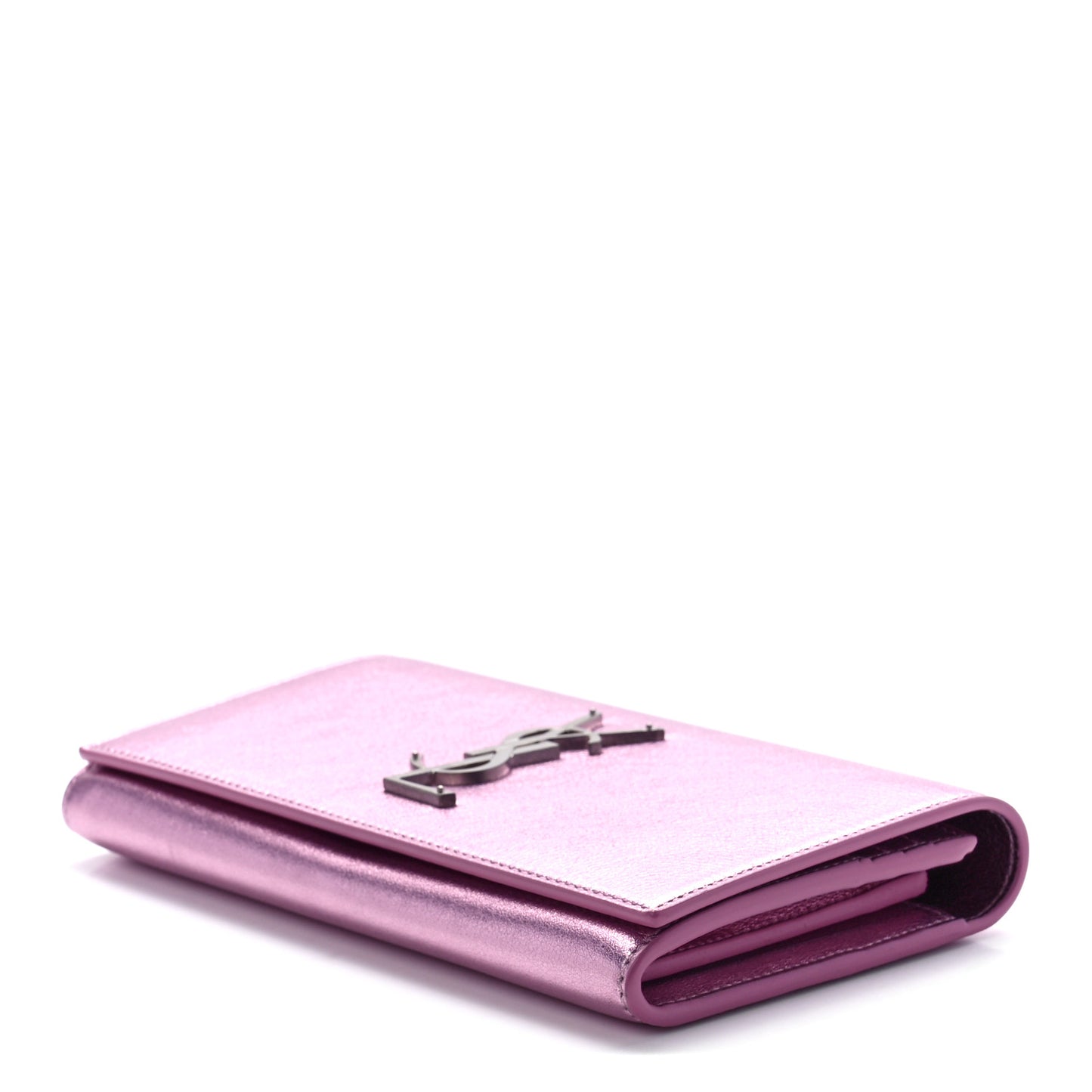 Metallic Calfskin Classic Monogram Cassandre Wallet New Azalea