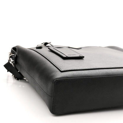 Prada Saffiano Travel Tote Black 9 of 10