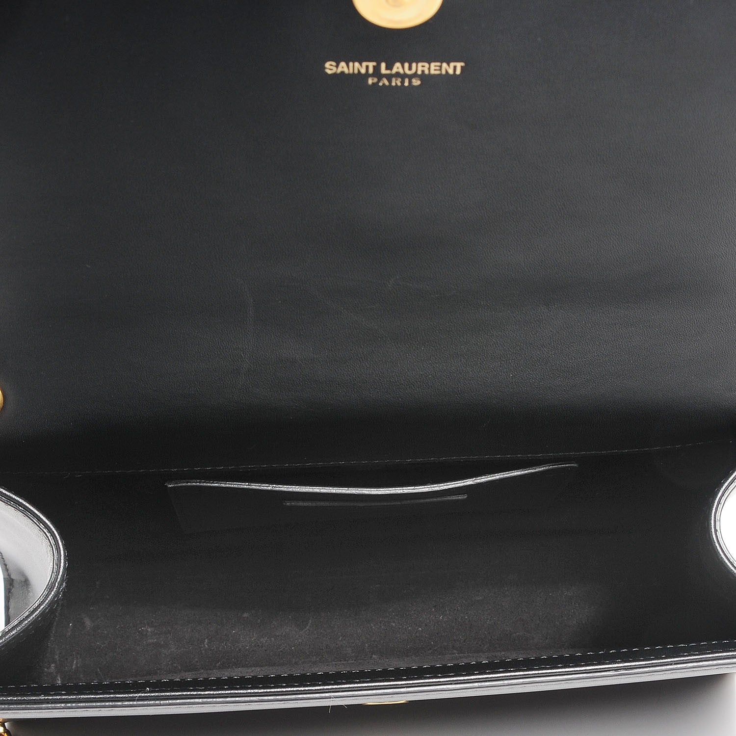 Saint Laurent Smooth Calfskin Medium Classic Monogram Kate Tassel Satchel Black 6 of 7