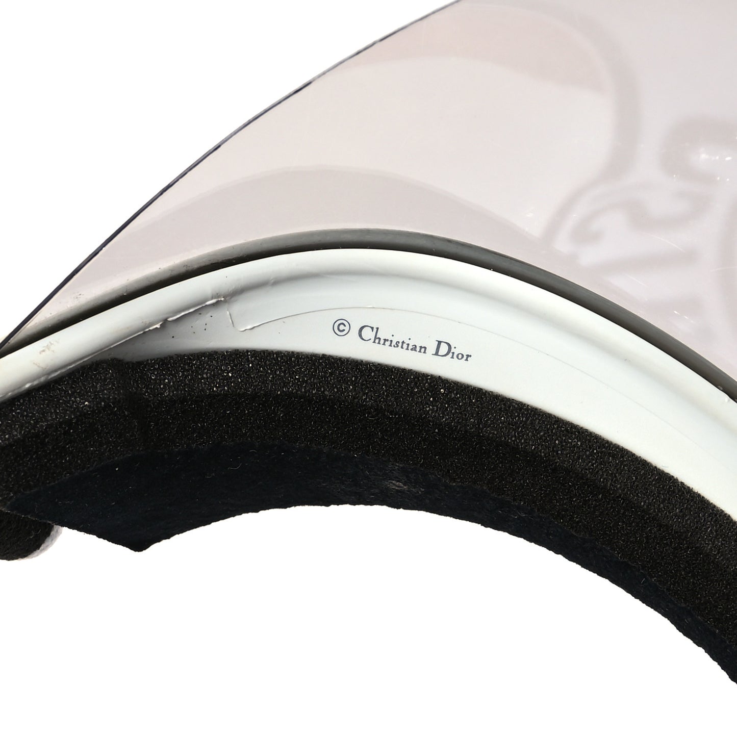 Mirrored DiorClub1 Sun Visor Silver