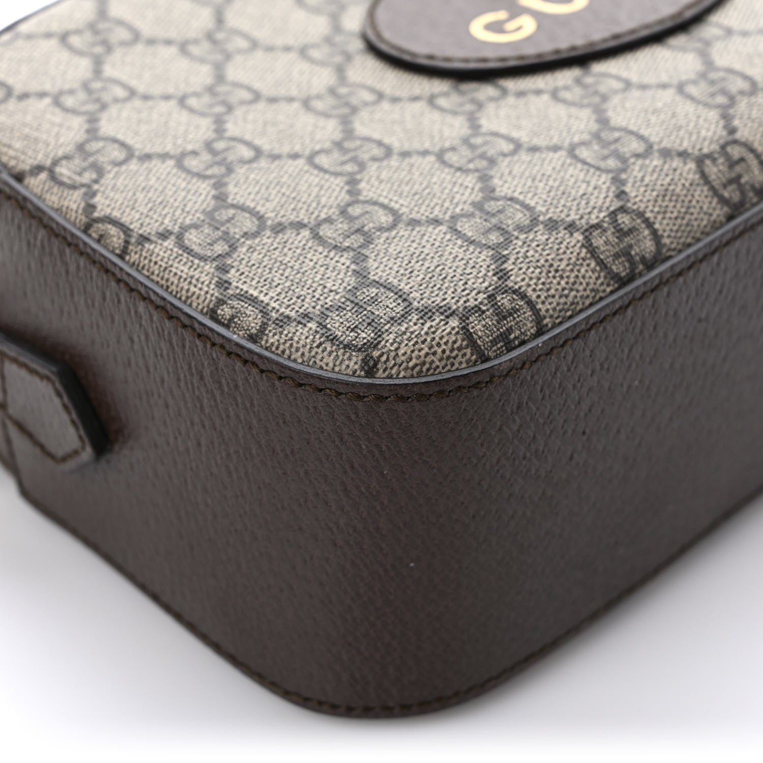 Gucci GG Supreme Monogram Web Neo Vintage Shoulder Bag Beige New Acero Crop 11 of 15