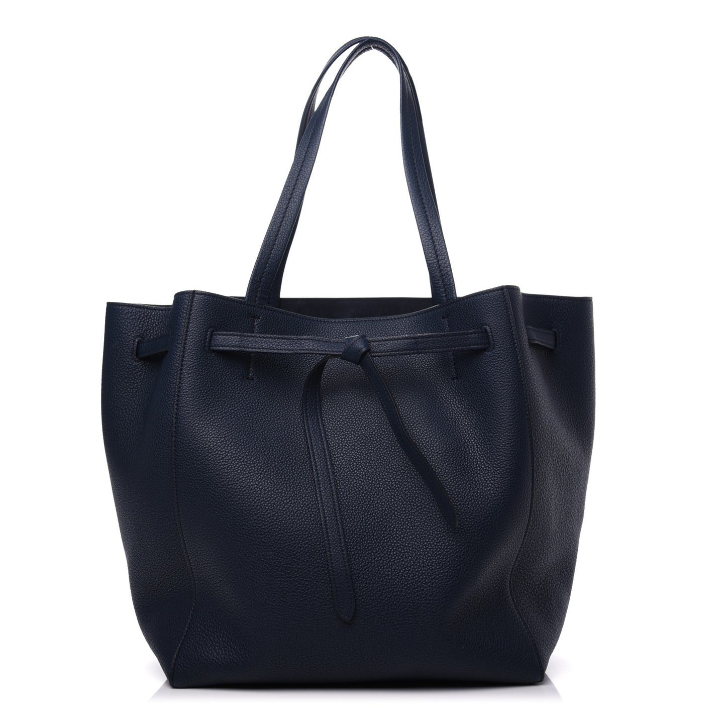 Soft Grained Calfskin Small Belt Cabas Phantom Navy