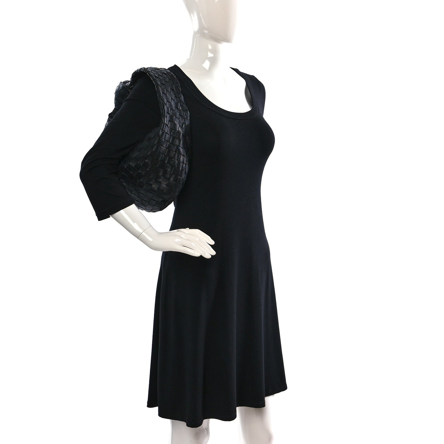 Nappa Intrecciato Teen Jodie Hobo Black