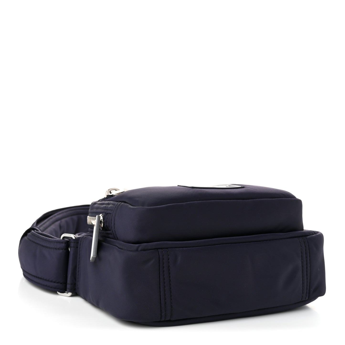 Nylon Warner Camera Crossbody Bag Navy