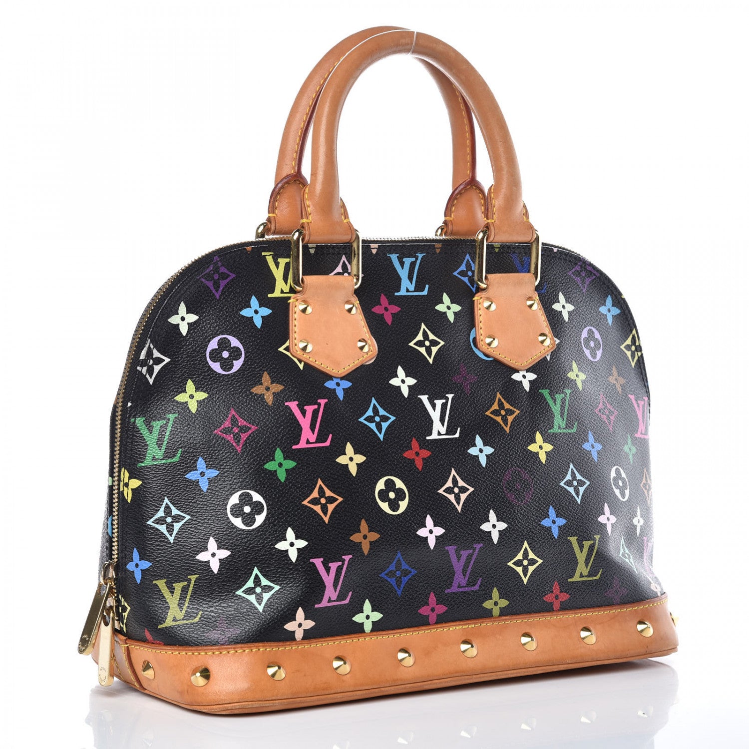 Louis Vuitton Monogram Multicolor Alma Black 3 of 14