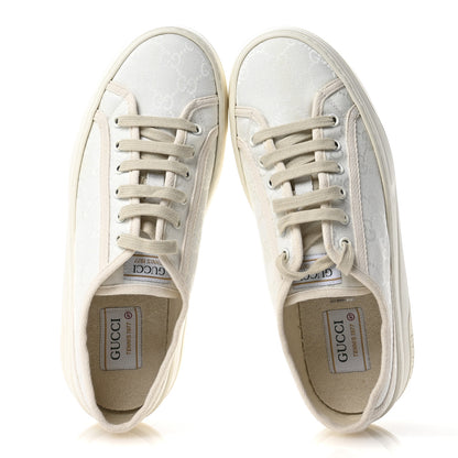 Gucci GG Monogram Womens 1977 Tennis Platform 52mm Sneakers 41 Great White Mystic White 5 of 9