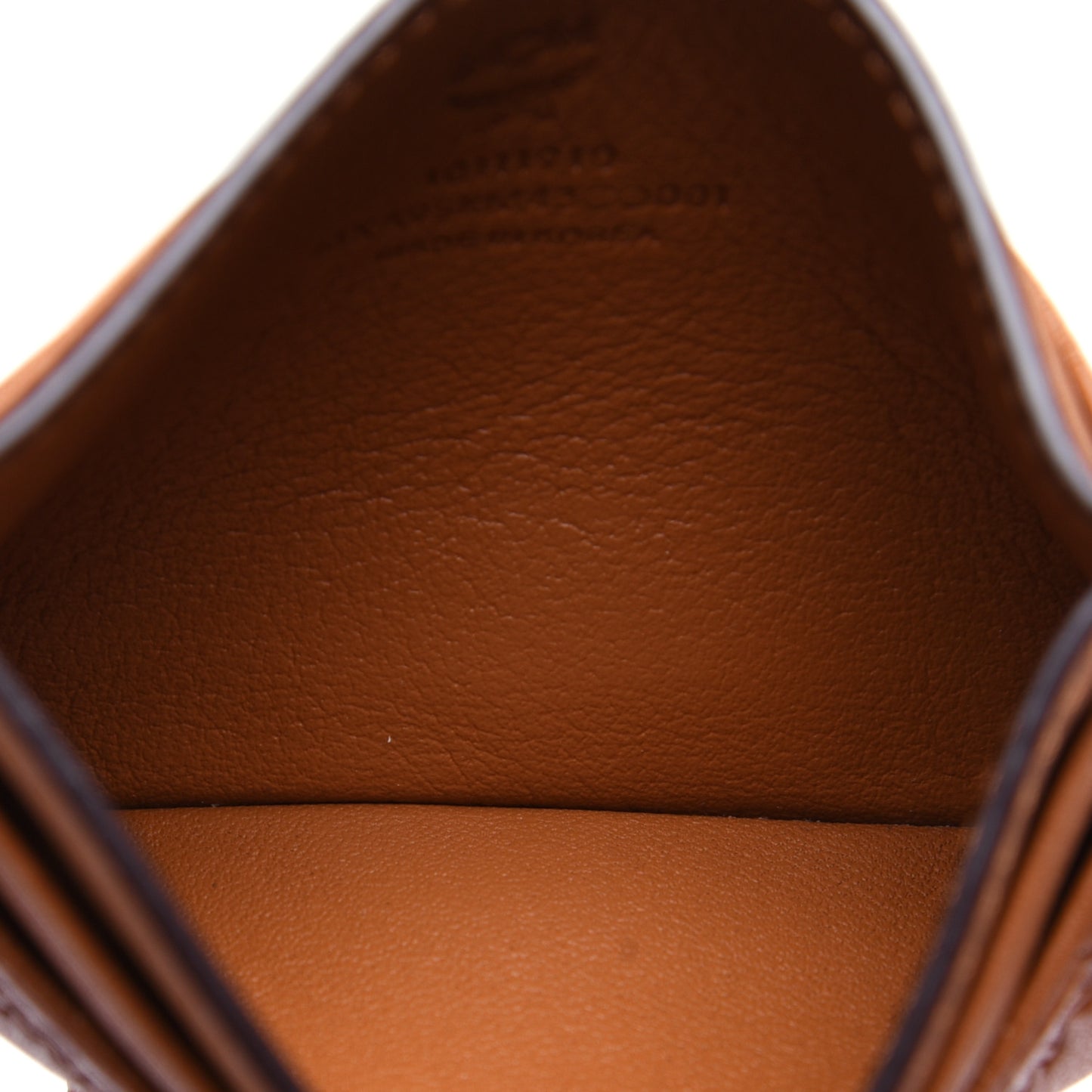 Calfskin Ottomar Monogram Mini Card Case Cognac