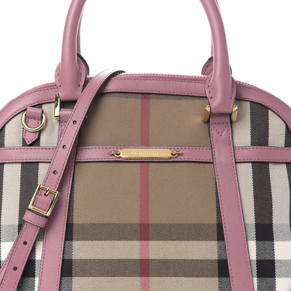 Burberry Bridle Calfskin House Check Small Orchard Bowling Bag Pink 11 of 11