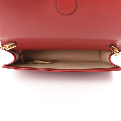 Gucci Calfskin Matelasse GG Marmont Mini Bag Hibiscus Red 5 of 9