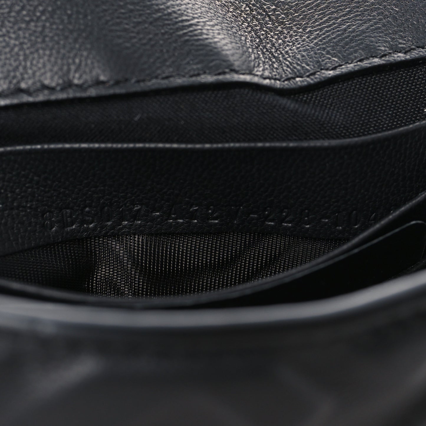 Nappa FF 1974 Embossed Mini Baguette Black