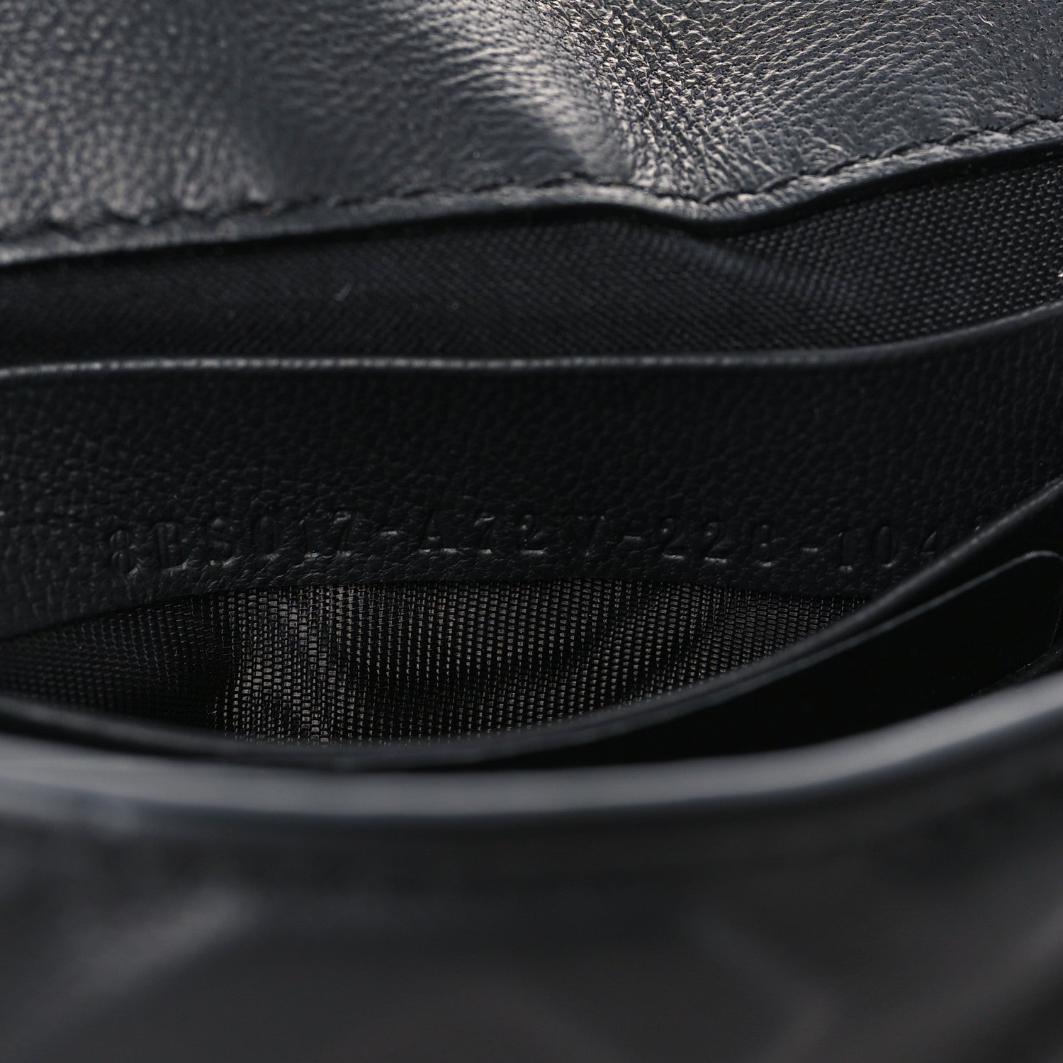 Fendi Nappa FF 1974 Embossed Mini Baguette Black 7 of 10