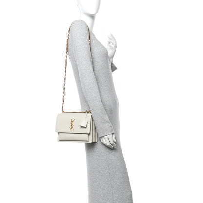 Saint Laurent Calfskin Medium Monogram Sunset Crema Soft 2 of 12