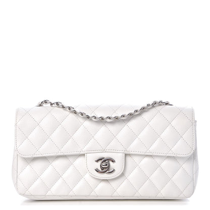 Chanel Caviar Quilted East West Flap White 1 of 8