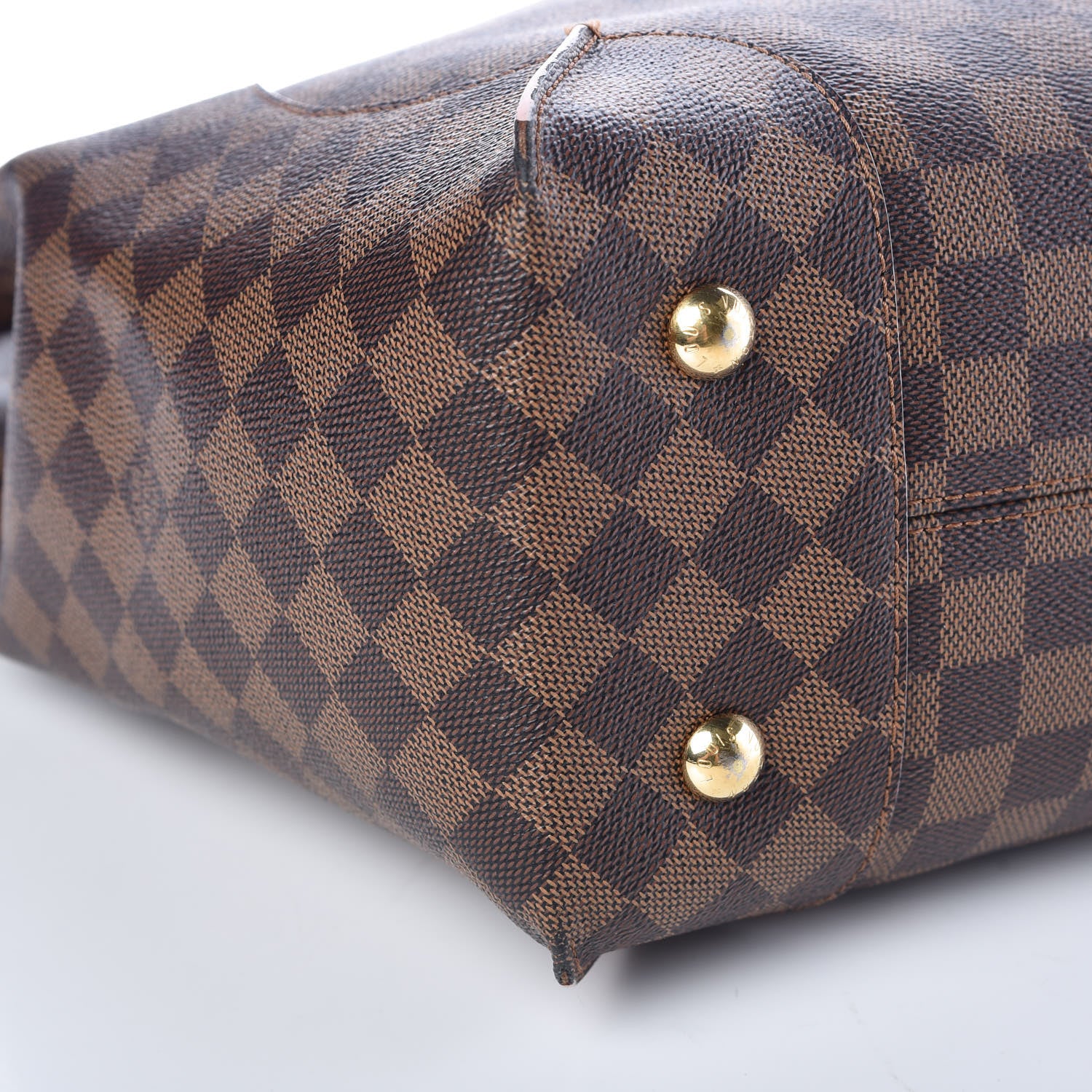 Louis Vuitton Damier Ebene Caissa Hobo Rose Ballerine 5 of 16