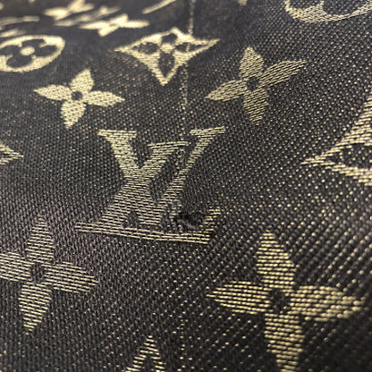 Louis Vuitton Silk Lurex Wool Monogram Shine Shawl Brown 3 of 3