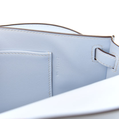 Hermes Swift Kelly Cut Clutch Pochette Bleu Brume 7 of 10