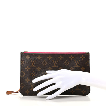 Louis Vuitton Monogram Neverfull MM GM Pochette Pivoine 2 of 6