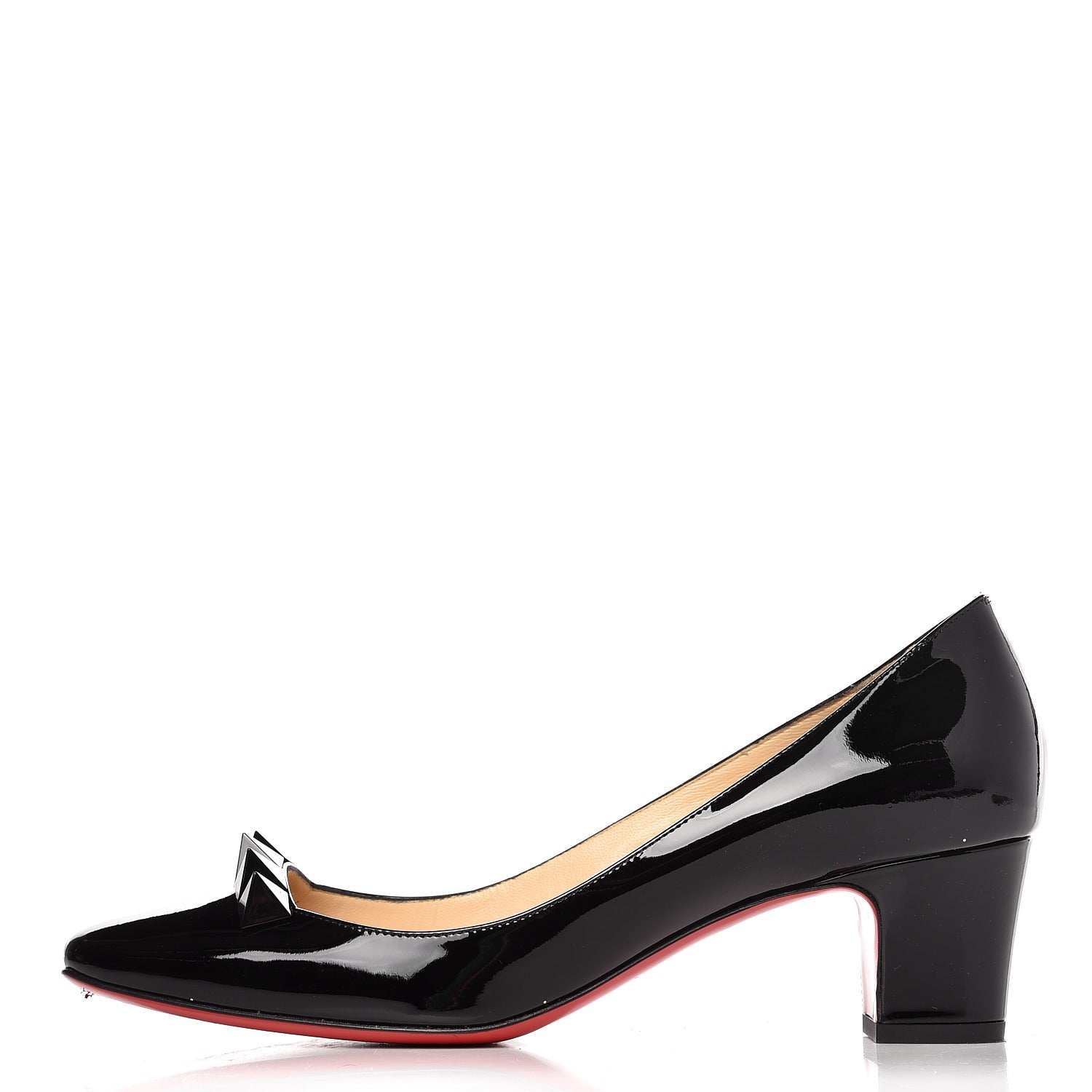 Christian Louboutin Patent Pyramidame 45 Pumps 39.5 Black 1 of 10