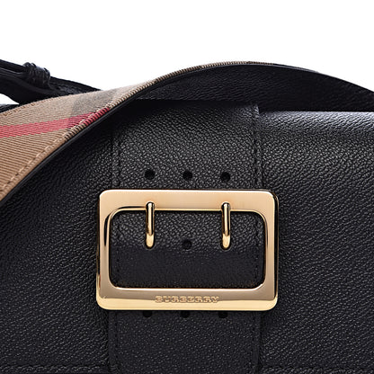 Burberry Soft Grain Calfskin Medium Buckle Crossbody Black 9 of 9