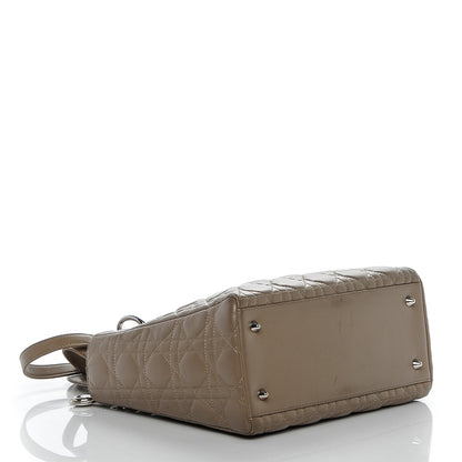Christian Dior Lambskin Cannage Medium Lady Dior Grey 4 of 6
