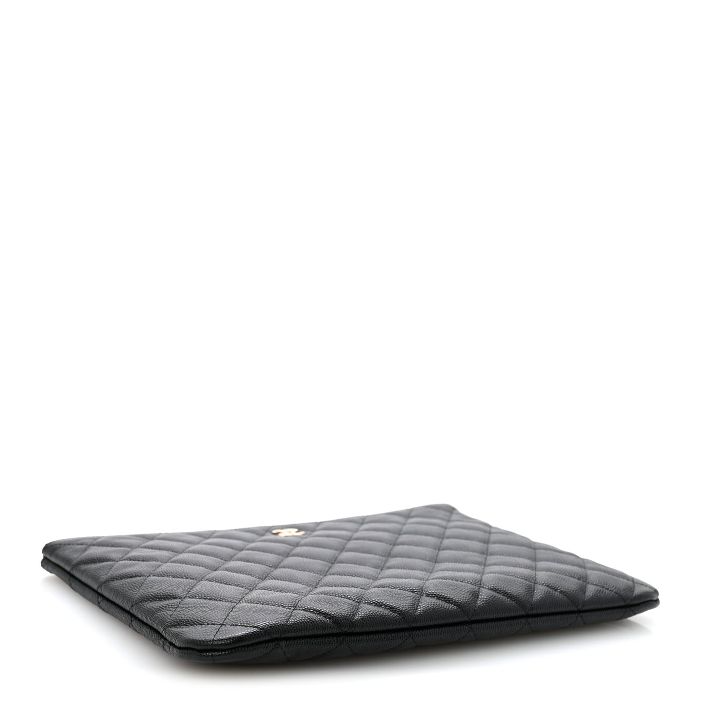 Caviar Quilted Medium Cosmetic Case Black