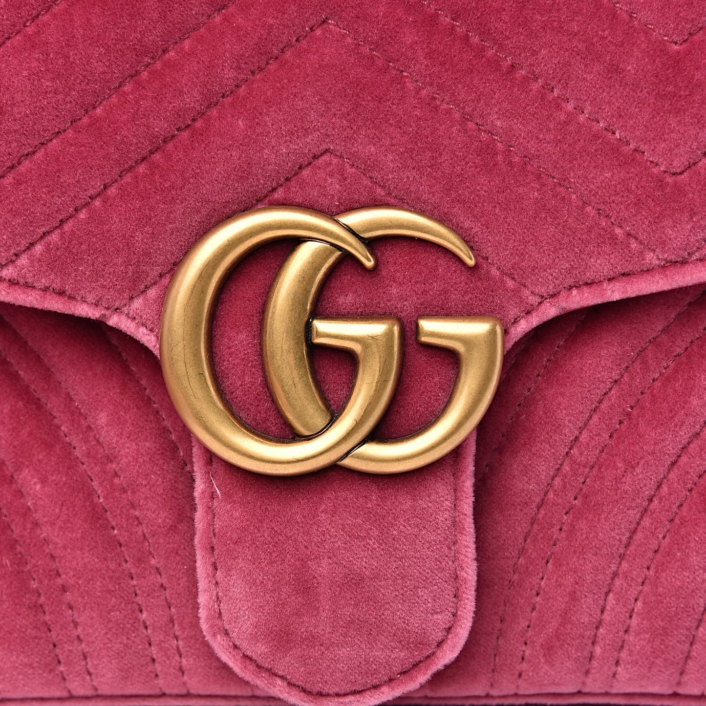 Velvet Matelasse Small GG Marmont Shoulder Bag Light Raspberry Rose