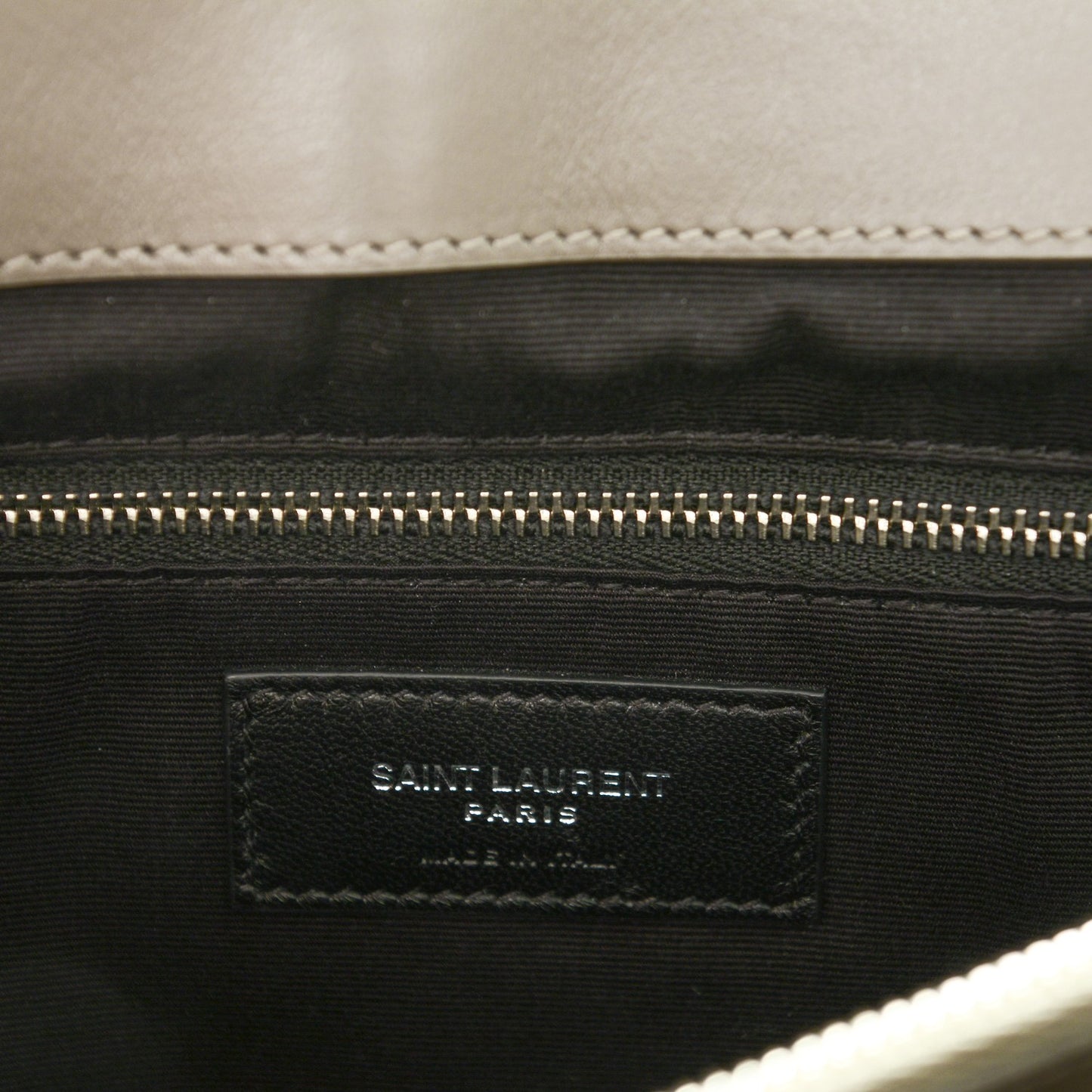 Calfskin Y Quilted Monogram XL Loulou Chain Satchel Fog