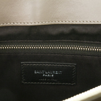 Saint Laurent Calfskin Y Quilted Monogram XL Loulou Chain Satchel Fog 6 of 7