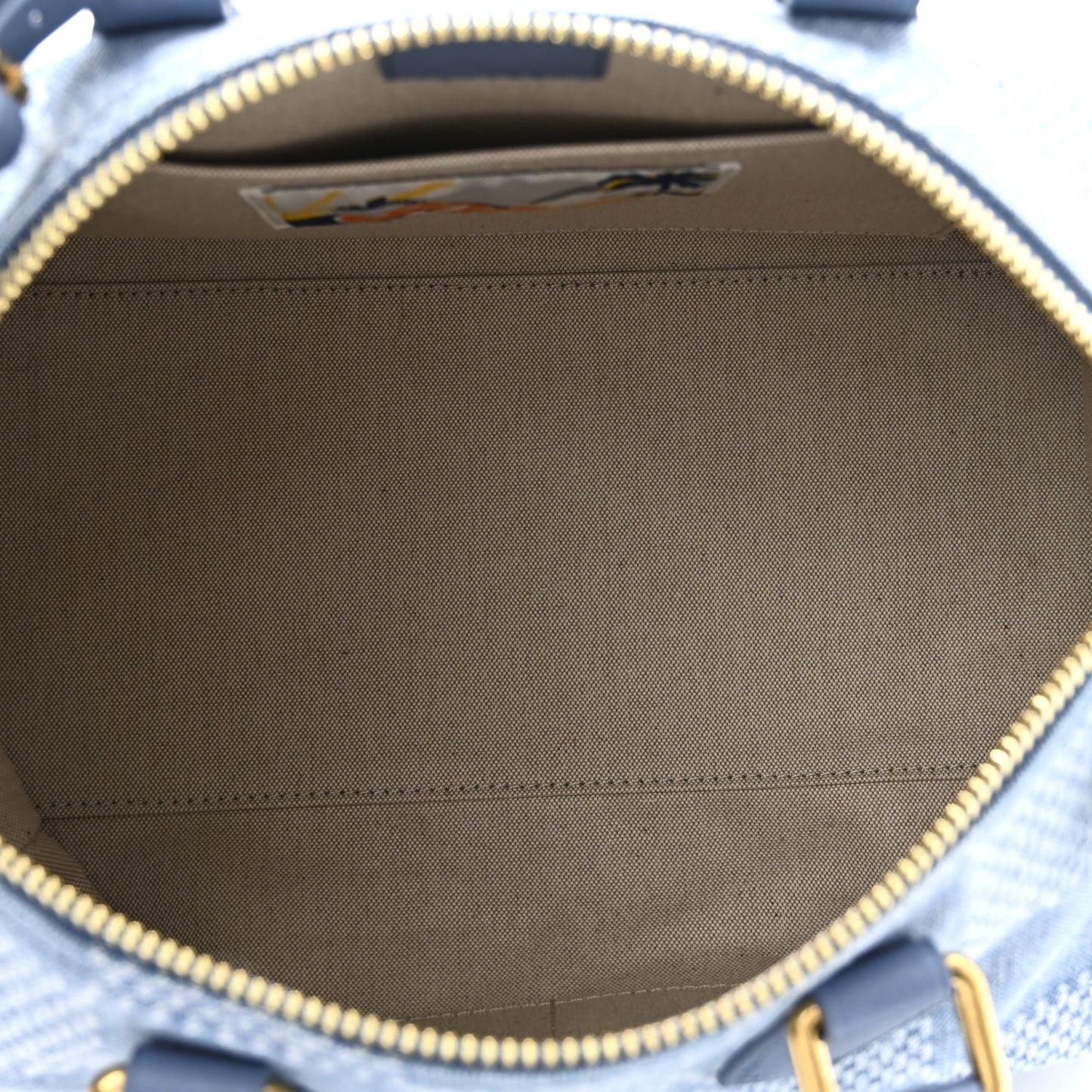 Damier Denim 3D Speedy Bandouliere 30 Denim Blue