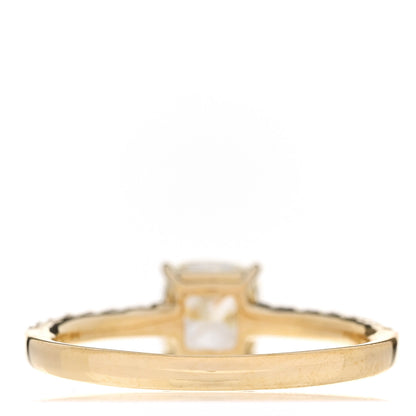 Parker & West by FASHIONPHILE 18K Yellow Gold Diamond 1.00ct Cushion Cut Pave Band Engagement Ring 51 5.75 4 of 10
