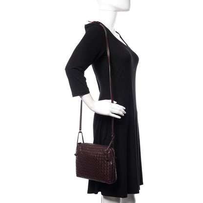 Bottega Veneta Nappa Intrecciato Nodini Crossbody Messenger Aubergine 2 of 14