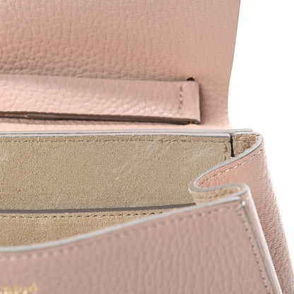 Chloe Grained Lambskin Mini Drew Shoulder Bag Cement Pink 7 of 11